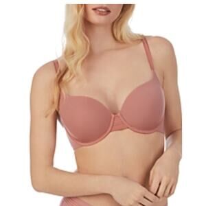 Brand New Le Mystere Women's 32B Back Smoothing Pink Push Up Bra